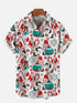Men's Christmas Funny Graphic Short Sleeve Hawaiian Shirt